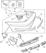 БАМПЕР ЗАДНІЙ ТА КРІПЛЕННЯ (REAR BUMPER AND FITTINGS )
