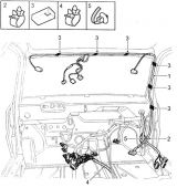 ЖГУТ ПРОВОДІВ - ВНУТРІШНИХ ЛАМП (ЦЕНТРАЛЬНИЙ ЖГУТ НА КРИШІ) (HARNESS - INTERIOR LAMP )