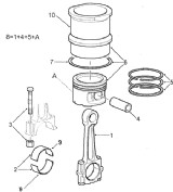 ШАТУНИ, ПОРШНІ (CONNECTING RODS, PISTONS)