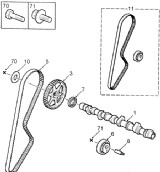 РОЗПОДІЛЬЧИЙ ВАЛ, ПРИВОДНИЙ РЕМІНЬ (CAMSHAFT, TIMING BELT)