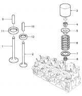 КЛАПАНИ, КЛАПАННИЙ МЕХАНІЗМ (VALVES, ROCKER GEAR)