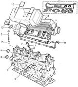 ГОЛОВКА БЛОКУ ЦИЛІНДРІВ-КРИШКА ГОЛОВКИ (CYLINDER HEAD-COVER)