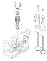 КЛАПАНИ, КЛАПАННИЙ МЕХАНІЗМ (VALVES, ROCKER GEAR)