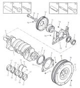 КОЛІНЧАСТИЙ ВАЛ, МАХОВИК (CRANKSHAFT, FLYWHEEL)