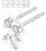 РОЗПОДІЛЬНИЙ ВАЛ, ЗУБЧАСТИЙ ПРИВОДНОЙ РЕМІНЬ (CAMSHAFT, TIMING BELT)