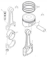 ШАТУНИ, ПОРШНІ (CONNECTING RODS, PISTONS)
