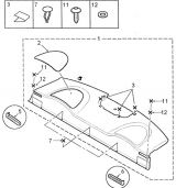 ПОЛИЧКА ЗА ЗАДНІМ СИДІННЯМ ТА ЕЛЕМЕНТИ ОБЛИЦЮВАННЯ (PARCEL SHELF AND REAR END TRIM )