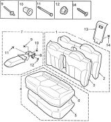 СИДІННЯ ЗАДНЄ (REAR SEAT FRAME AND COVERS )
