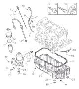 МАСЛЯНИЙ ФІЛЬТР, ПОДДОН, ДАТЧИК ВКАЗІВНИКА ТИКУ МАСТИЛА (OIL PUMP FILTER, OIL SUMP & GAUGE )