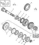 ВАЛ ВТОРИННИЙ КОРОБКИ ПЕРЕДАЧ (SECOND LINE MANUAL GEAR BOX)