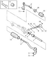 ПРИВОД РУЛЕВИЙ (STEERING RACK COMPONENTS )