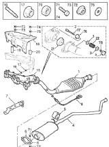 ВИПУСКНОЙ КОЛЕКТОР ТА СЕРЕДНЯ ЧАСТИНА СИСТЕМИ ВИПУСКА (FRONT&INTERMEDIATE EXHAUST PART )