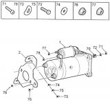 СТАРТЕР - ДВИГУНА XU7JP (STARTER MOTOR INJECTION XU7JP )
