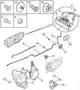 ЗАМКИ ЗАДНІХ ДВЕРЕЙ (REAR DOOR HANDELS AND LATCHES )