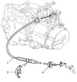 ТРОСОВИЙ ПРИВОД ЗЧЕПЛЕННЯ (CLUTCH CONTROL CABLE)