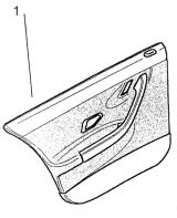 В СБОРЕ. ОБИВКА ЗАДНЕЙ ЛЕВОЙ ДВЕРИ В КОМПЛЕКТАЦИИ ОТДЕЛКИ (ASSAMBLY RR DOOR TRIM LH COMPLETE )