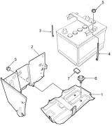 КРІПЛЕННЯ АККУМУЛЯТОРНОЇ БАТАРЕЇ (BATTERY TRAY ASSY )