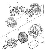 ДЕТАЛІ ГЕНЕРАТОРУ (ALTERNATOR COMPONENTS )