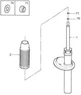 АМОРТИЗАТОР ПЕРЕДНІЙ (FRONT SHOCK A BSORBERS )